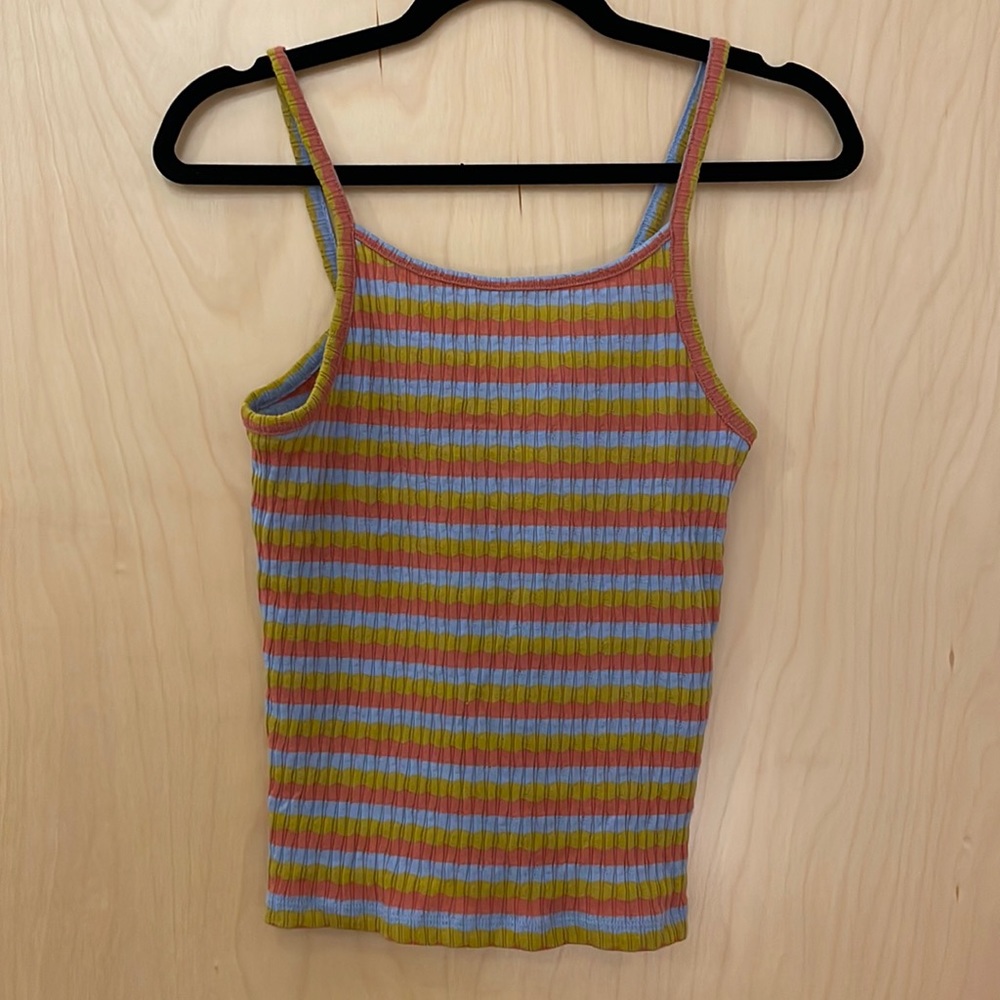 Madewell stripe tie-back tank